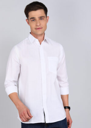 Men’s Formal Solid Shirt – Full Sleeves | Premium Tailored Fit