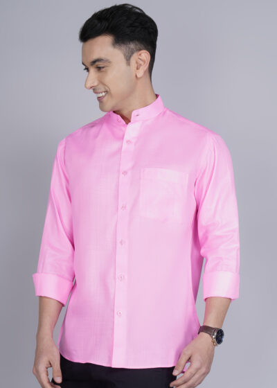 Men’s Formal Shirt – Chinese Collar – Cotton - Image 4