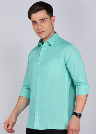 Men’s Formal Solid Shirt – Full Sleeves | Premium Tailored Fit - Image 4