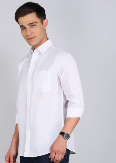 Men’s Formal Solid Shirt – Full Sleeves | Premium Tailored Fit - Image 3