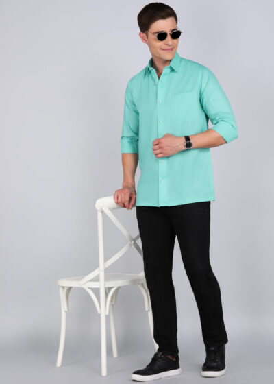 Men’s Formal Solid Shirt – Full Sleeves | Premium Tailored Fit - Image 5